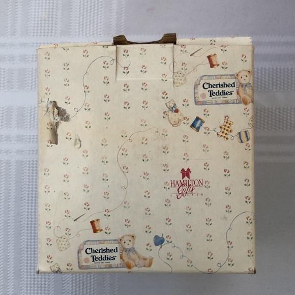 Cherished Teddies Amy Bear Hearts Quilted with Love - Picture 5 of 6